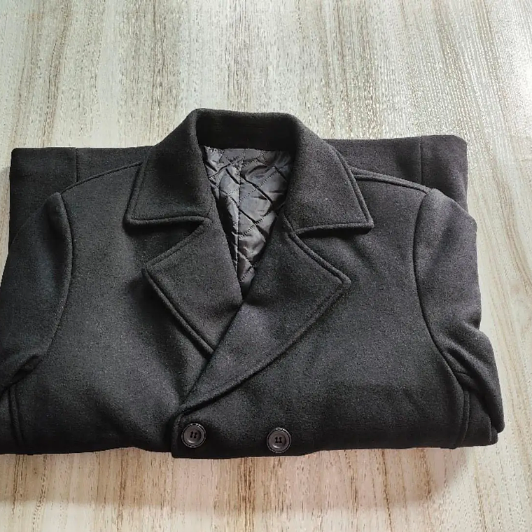 Chaqueta de negocios informal para hombre, tallas Eur, otoño e invierno, abrigo de lana 40% de lana con doble botonadura de gama alta, gabardina cálida 8