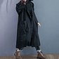 Gabardina de gran tamaño para primavera y otoño para mujer, cortavientos holgado y versátil con capucha, abrigo largo para mujer, chaqueta con bolsillo B - thumbnail 13