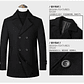 Chaqueta de negocios informal para hombre, tallas Eur, otoño e invierno, abrigo de lana 40% de lana con doble botonadura de gama alta, gabardina cálida - Thumbnail 13