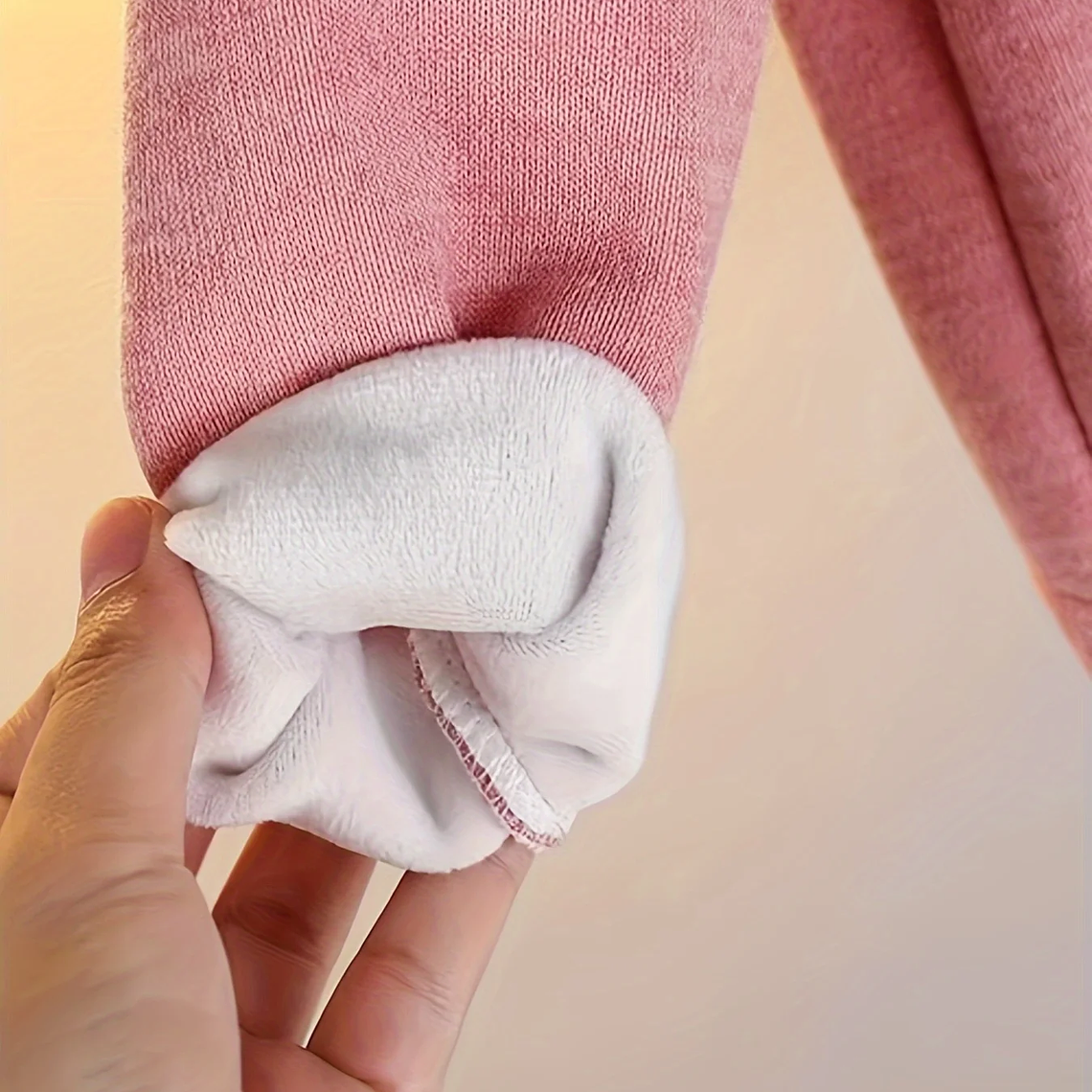 Cárdigan para niños niña conejo bordado hoja de loto cuello redondo niñas suéter Top de punto 3