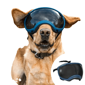 ATUBAN Gafas para perros Anti UV Fuerte resistencia al impacto Ajustable Elástico Cachorro Gafas para perros de razas grandes Gafas de sol transpirables para mascotas