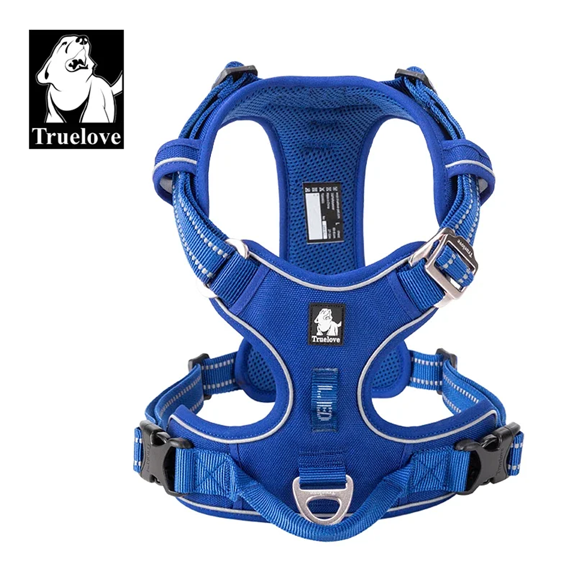 Truelove-arnés reflectante de nailon para perros, chaleco sin tirones, camiseta interior suave ajustable para perros medianos y grandes, para caminar y correr, TLH56512 1