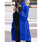 Abrigo de mujer prendas de vestir exteriores Otoño Invierno chaquetas femeninas cálidas de un solo pecho cuello vuelto ropa de mujer de un solo pecho nuevo - Thumbnail 4