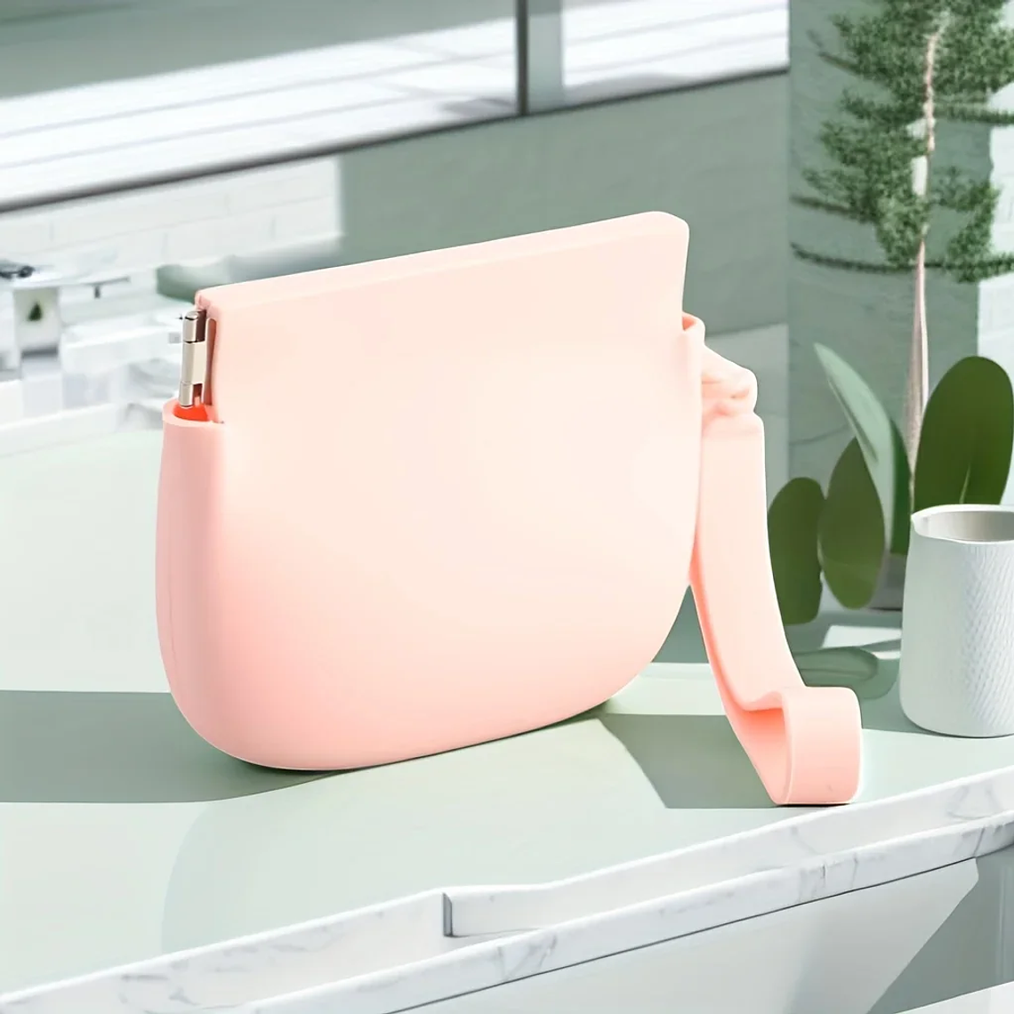 1 bolsa de silicona para aperitivos para perros, bolsa portátil para aperitivos para mascotas, fácil de limpiar e impermeable, práctica bolsa de comida para mascotas para adiestramiento al aire lib 6