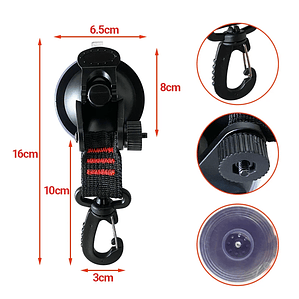 Ganchos de fijación para tienda de campaña, 6/8/10 Uds., para coche, viaje, escalada, perchero portátil para ropa, perchas de alta resistencia al vacío, ventosas para Camper