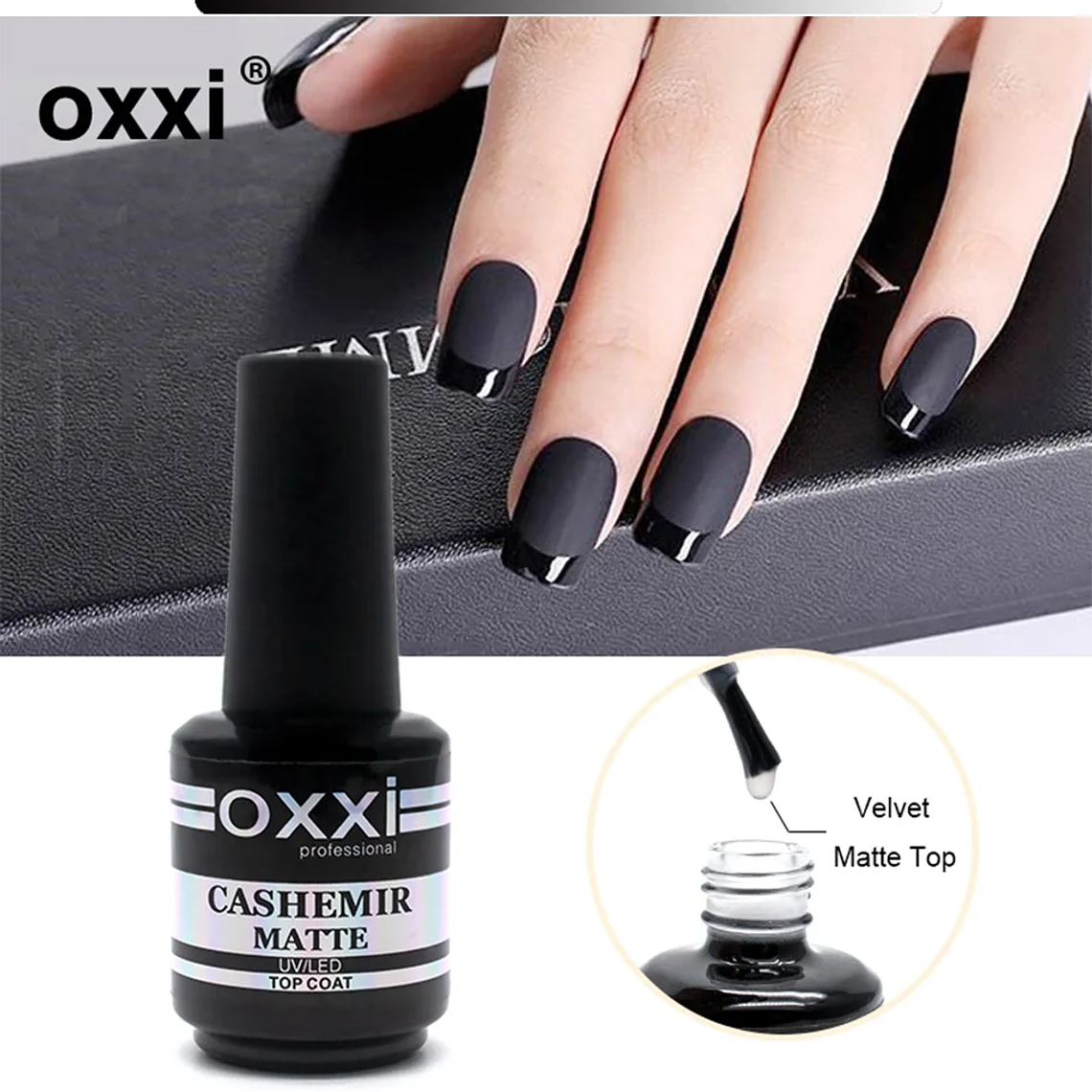 OXXI, nuevo abrigo superior mate de terciopelo, barniz de Gel UV semipermanente para uñas, diseño artístico de uñas híbrido, Base y parte superior de goma Led mate Gellak 12