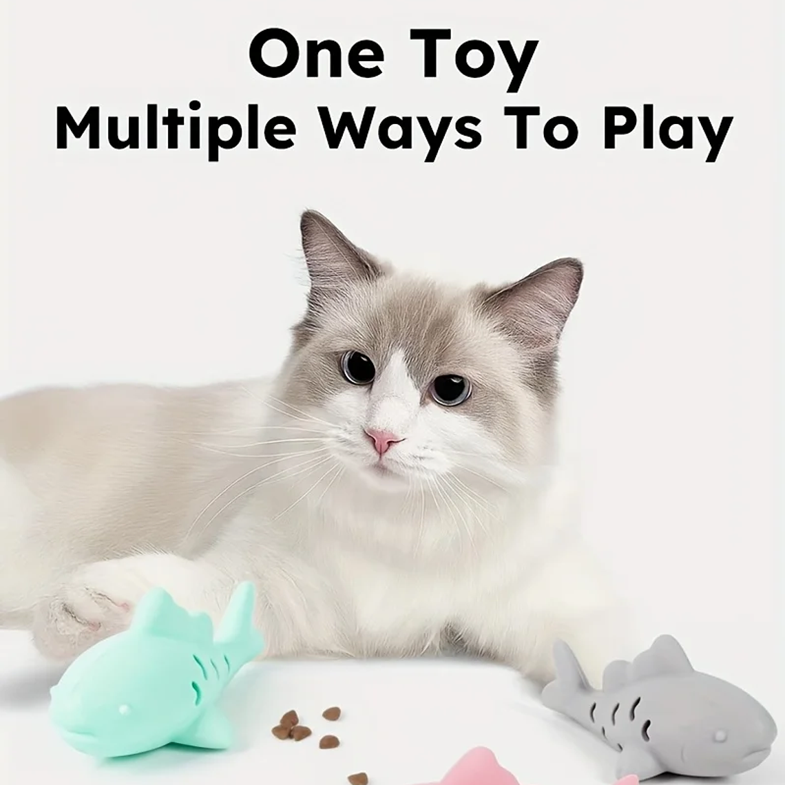 Juguete con dispensador de golosinas en forma: diseño duradero resistente a mordeduras, entretenimiento para ocultar alimentos y rechinar los dientes, juguete de silicona para mascotas 10