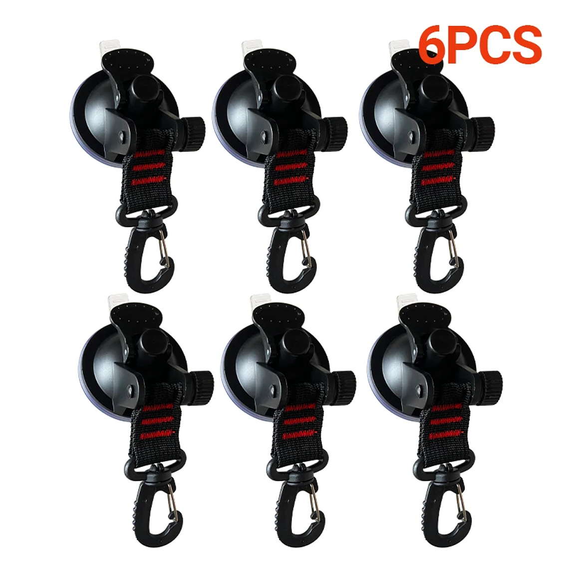 Ganchos de fijación para tienda de campaña, 6/8/10 Uds., para coche, viaje, escalada, perchero portátil para ropa, perchas de alta resistencia al vacío, ventosas para Camper 8