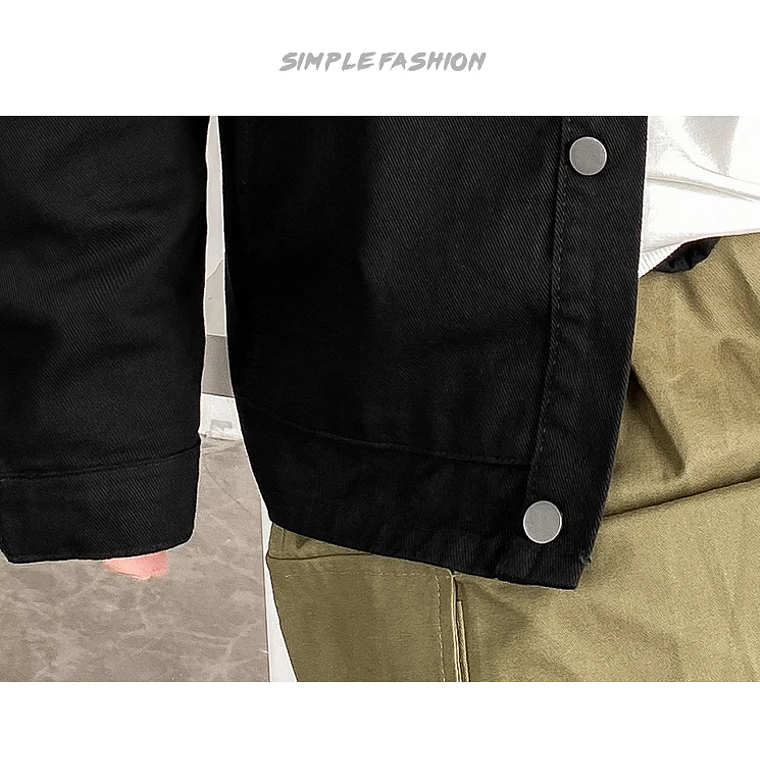 Chaquetas de mezclilla para hombre, abrigos sólidos con cuello vuelto, manga larga, un solo pecho, punto abierto, chaqueta informal sencilla para invierno 2024 14