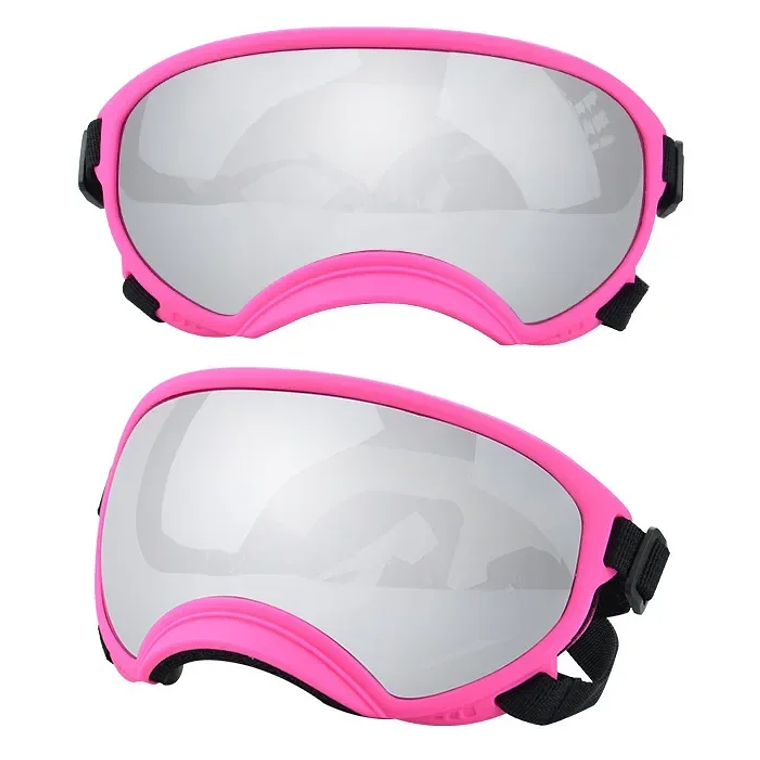 ATUBAN Gafas para perros Anti UV Fuerte resistencia al impacto Ajustable Elástico Cachorro Gafas para perros de razas grandes Gafas de sol transpirables para mascotas 14