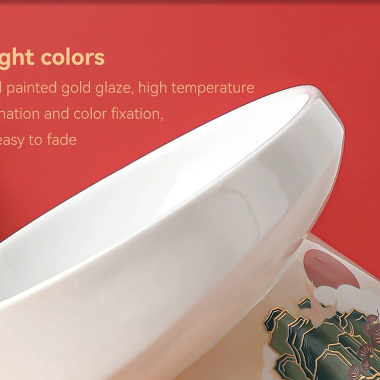 Cuenco de cerámica para gatos de estilo chino, comederos de agua para comida de mascotas, suministros para beber y comer para gatos elevados, productos de alimentación para perros pequeños 19