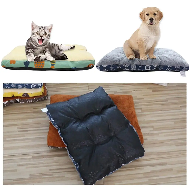 Alfombrilla de cama de algodón puro para perro y gato, colchón cálido de invierno, diseño antideslizante, lavable a máquina, Ma 19