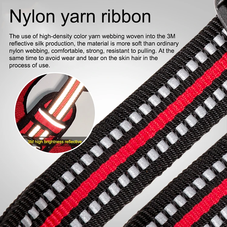 Truelove-arnés reflectante de nailon para perros, chaleco sin tirones, camiseta interior suave ajustable para perros medianos y grandes, para caminar y correr, TLH56512 22