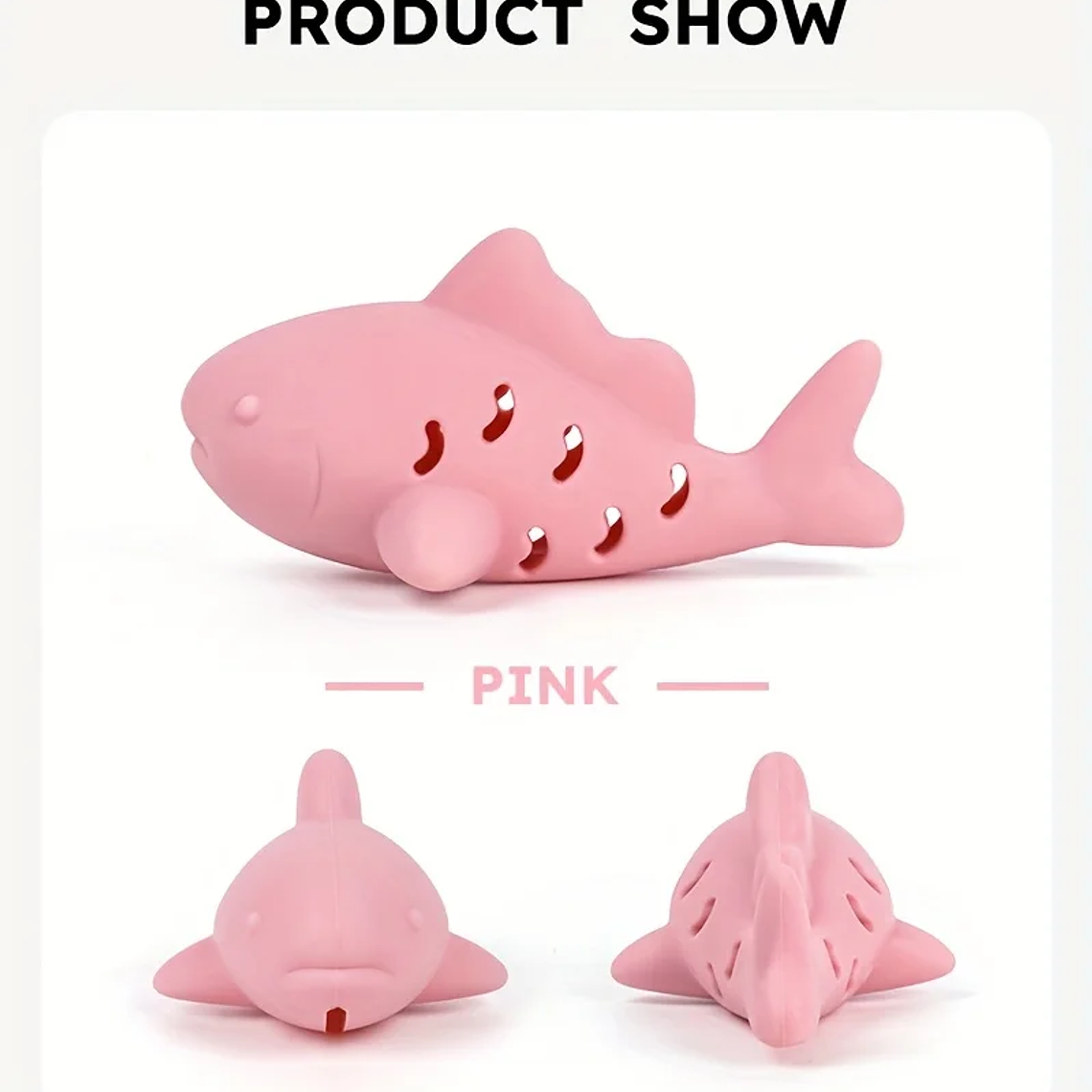 Juguete con dispensador de golosinas en forma: diseño duradero resistente a mordeduras, entretenimiento para ocultar alimentos y rechinar los dientes, juguete de silicona para mascotas 19