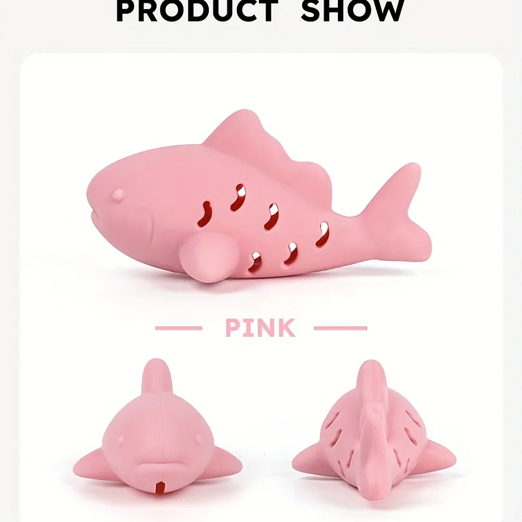 Juguete con dispensador de golosinas en forma: diseño duradero resistente a mordeduras, entretenimiento para ocultar alimentos y rechinar los dientes, juguete de silicona para mascotas 19