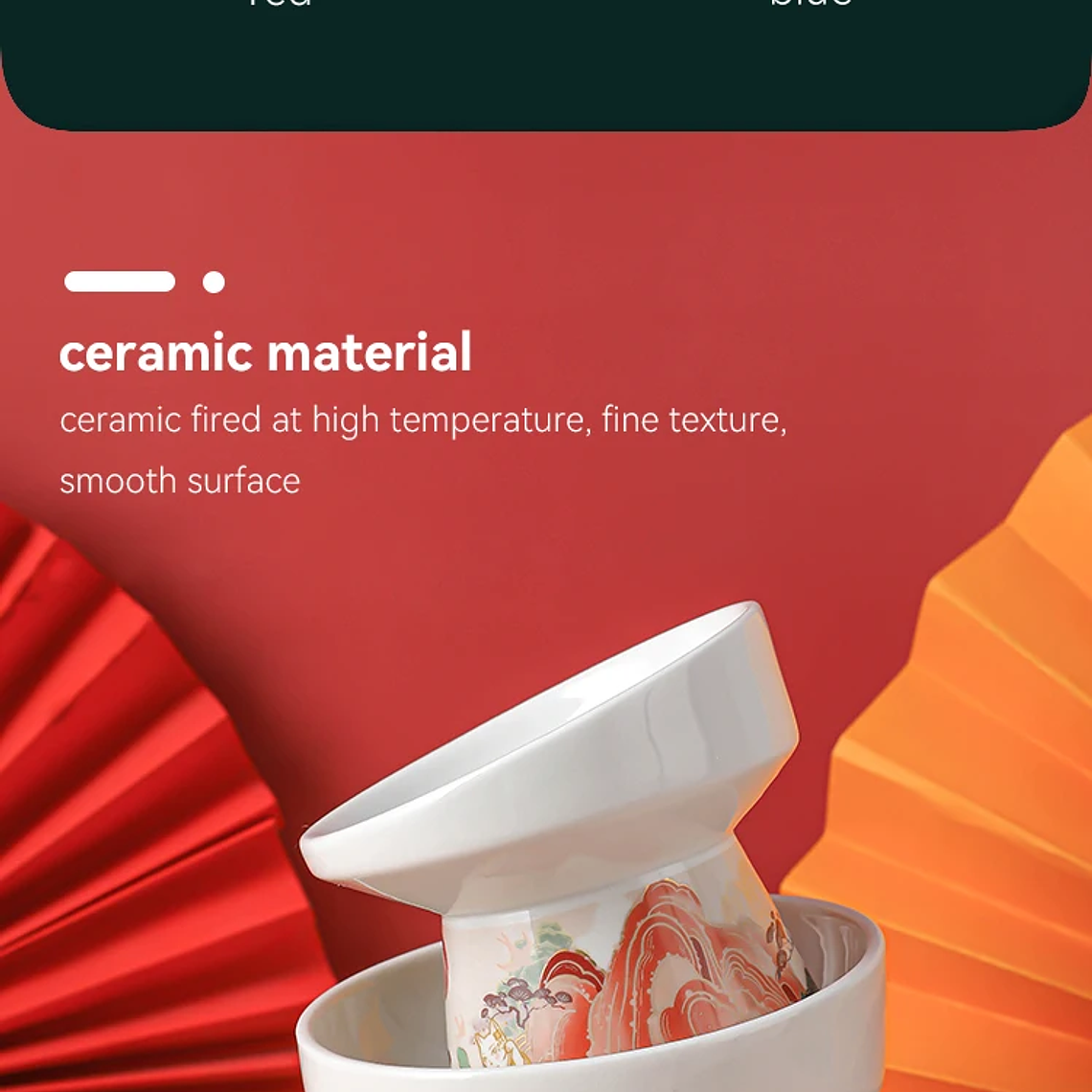 Cuenco de cerámica para gatos de estilo chino, comederos de agua para comida de mascotas, suministros para beber y comer para gatos elevados, productos de alimentación para perros pequeños 22