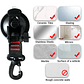 Ganchos de fijación para tienda de campaña, 6/8/10 Uds., para coche, viaje, escalada, perchero portátil para ropa, perchas de alta resistencia al vacío, ventosas para Camper - thumbnail 22