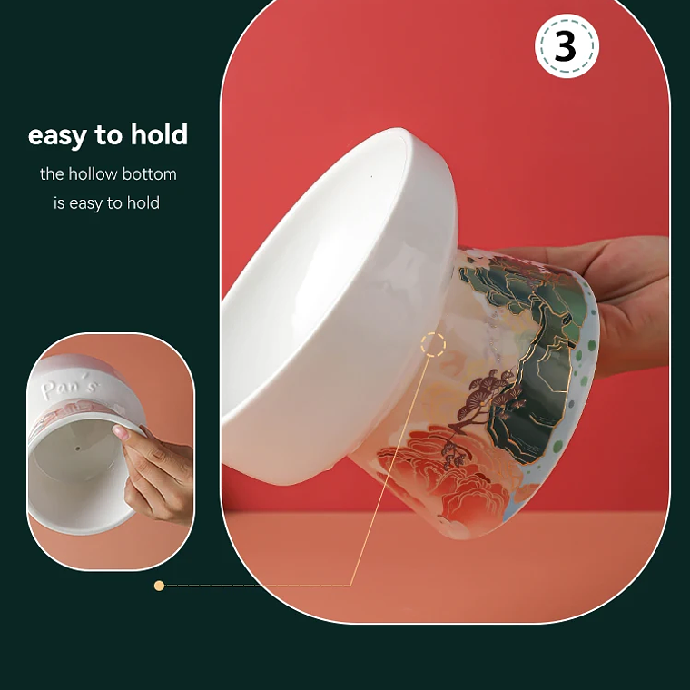 Cuenco de cerámica para gatos de estilo chino, comederos de agua para comida de mascotas, suministros para beber y comer para gatos elevados, productos de alimentación para perros pequeños 26