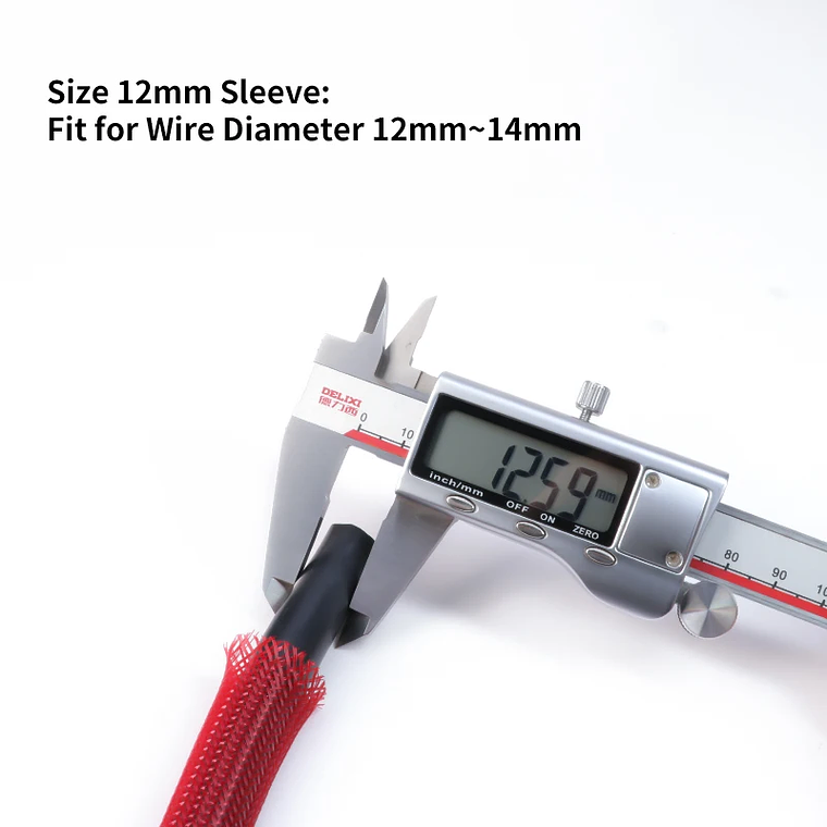 10/50m 2 4 6 8 10 12 14 16 18 20mm PET de alta densidad trenzado funda expandible envoltura de alambre funda protectora de Cable aislada de nailon 19