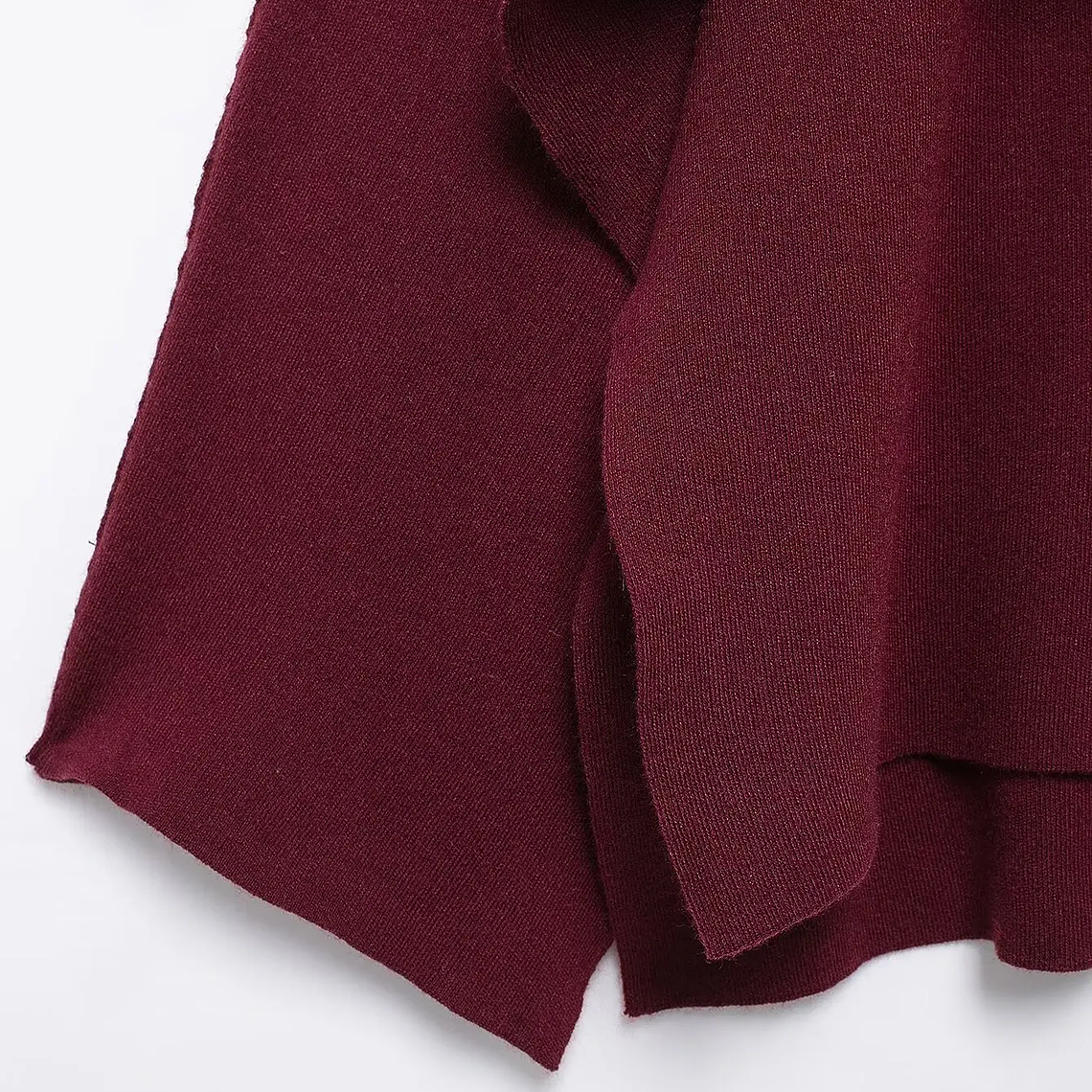 HH bufanda asimétrica de moda abrigo de punto para mujer invierno cálido manga larga un solo botón chaqueta corta de lana suelta para mujer 33