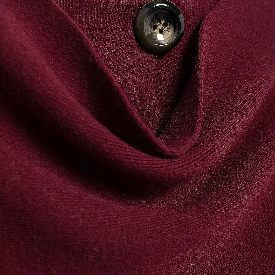 HH bufanda asimétrica de moda abrigo de punto para mujer invierno cálido manga larga un solo botón chaqueta corta de lana suelta para mujer 36