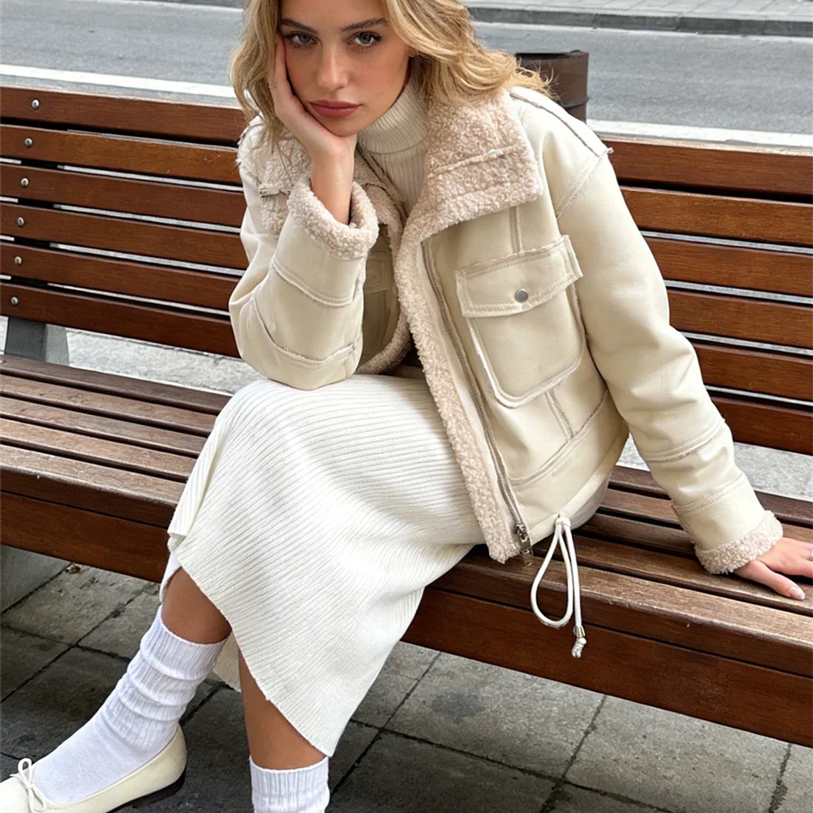 Chaquetas de Moda para Mujer 2026, Abrigos de Otoño Invierno, Estilo Gótico Grunge, Manga Larga, Cierre de Cremallera, Chaqueta Corta, Ropa Exterior Femenina, Cortavientos Harajuku 2