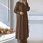 Abrigo largo musulmán de 2 piezas para mujer, traje de pantalones de pierna ancha, Ramadán, Marruecos, Dubai, Islam, conjunto informal, Kimono musulmán, trajes árabes - Thumbnail 2