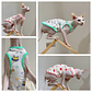 Moda Esfinge CAT cool Textile chaleco sin pelo ropa de gato Devin Rex cómodo abrigo de dibujos animados de verano y primavera ropa al aire libre artículos para mascotas - thumbnail 1