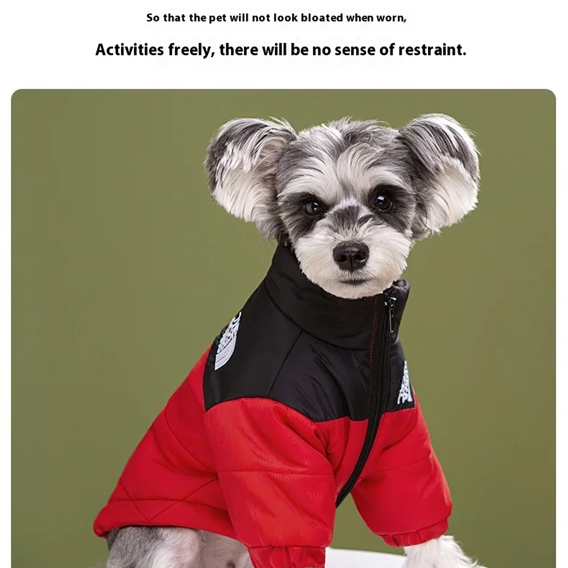 Moda ropa de abrigo para mascotas, moda bordado perro Otoño e Invierno ropa de algodón, ropa para mascotas, engrosada caliente abajo ropa 11