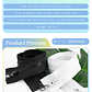 1 pieza Meetee 60-300cm 5 #   Cremalleras de resina, cremalleras de extremo abierto con doble deslizador blanco y negro para coser abrigo, tienda, cierre de cremallera, accesorios DIY - thumbnail 14