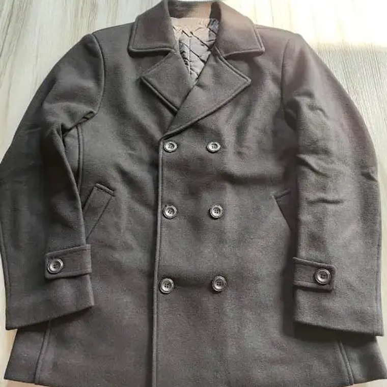 Chaqueta de negocios informal para hombre, tallas Eur, otoño e invierno, abrigo de lana 40% de lana con doble botonadura de gama alta, gabardina cálida 9