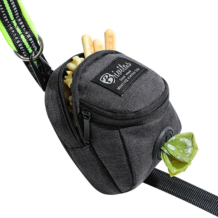Bolsa de entrenamiento portátil para perros, bolsa de golosinas para perros al aire libre, bolsa de cintura de recompensa para aperitivos para cachorros, dispensador de bolsas para excrementos de per 13