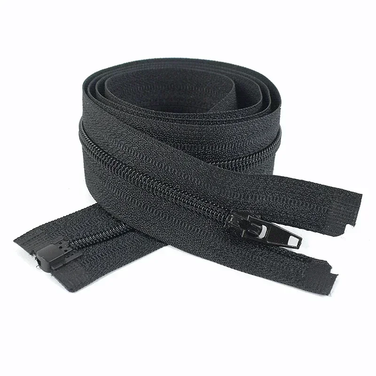 5 piezas 3 #   Cremallera de nailon de 40-300cm con bloqueo automático, extremo abierto, chaqueta, abrigo, zapatos, equipo para exteriores, sujetadores de costura, accesorios de Hardware de reparaci� 7