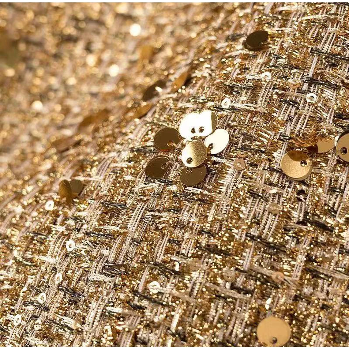 Chaqueta Bomber con lentejuelas para mujer, abrigos dorados de manga larga con cuello levantado, ropa de abrigo Vintage holgada, moda de otoño e invierno, 2023 16