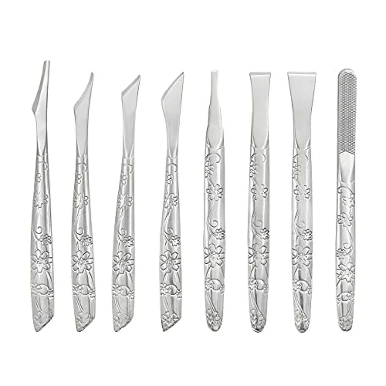 Cuchillo para artesanía de cuero, herramienta de corte de 8 piezas, mango afilado, 1 Juego 1