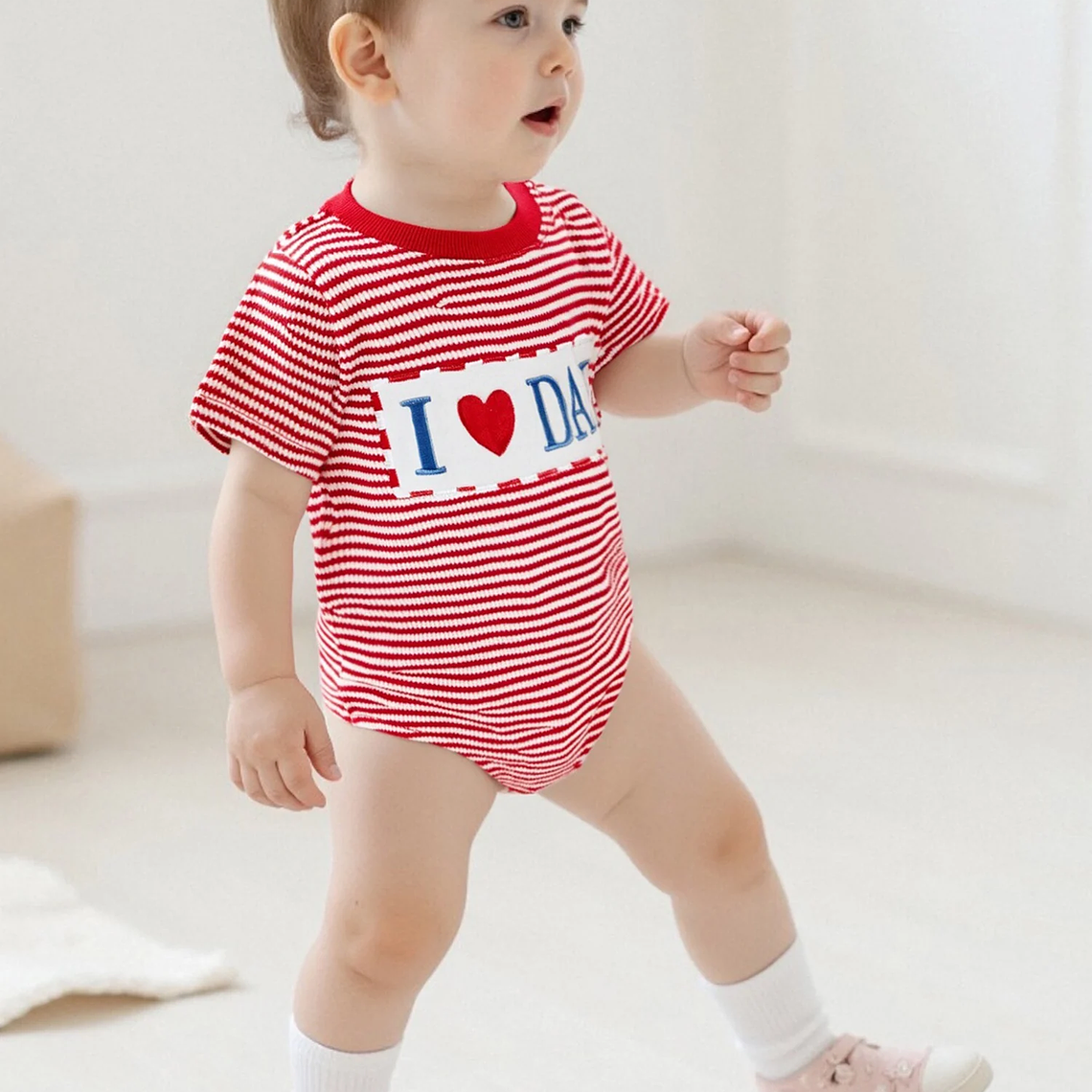 Mamelucos unisex para bebés con lindo estampado animal y detalle de volantes, cuello redondo, manga corta, ropa de verano, monos para recién nacidos 3