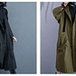 Gabardina de gran tamaño para primavera y otoño para mujer, cortavientos holgado y versátil con capucha, abrigo largo para mujer, chaqueta con bolsillo B - Miniatura 10