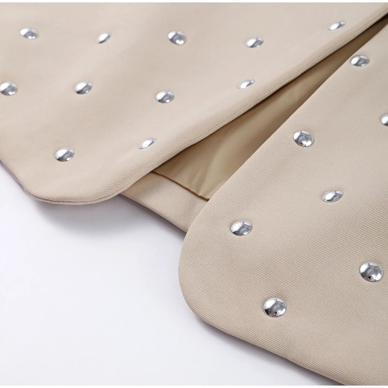 Chaqueta de ante verde y marrón con cremallera para mujer, abrigo Vintage de manga larga con cuello vuelto para ir al trabajo, prendas de vestir exteriores de calle para primavera 2025, Tops para muj 9