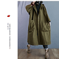 Gabardina de gran tamaño para primavera y otoño para mujer, cortavientos holgado y versátil con capucha, abrigo largo para mujer, chaqueta con bolsillo B - Miniatura 19
