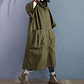 Gabardina de gran tamaño para primavera y otoño para mujer, cortavientos holgado y versátil con capucha, abrigo largo para mujer, chaqueta con bolsillo B - Miniatura 21
