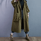 Gabardina de gran tamaño para primavera y otoño para mujer, cortavientos holgado y versátil con capucha, abrigo largo para mujer, chaqueta con bolsillo B - Miniatura 22
