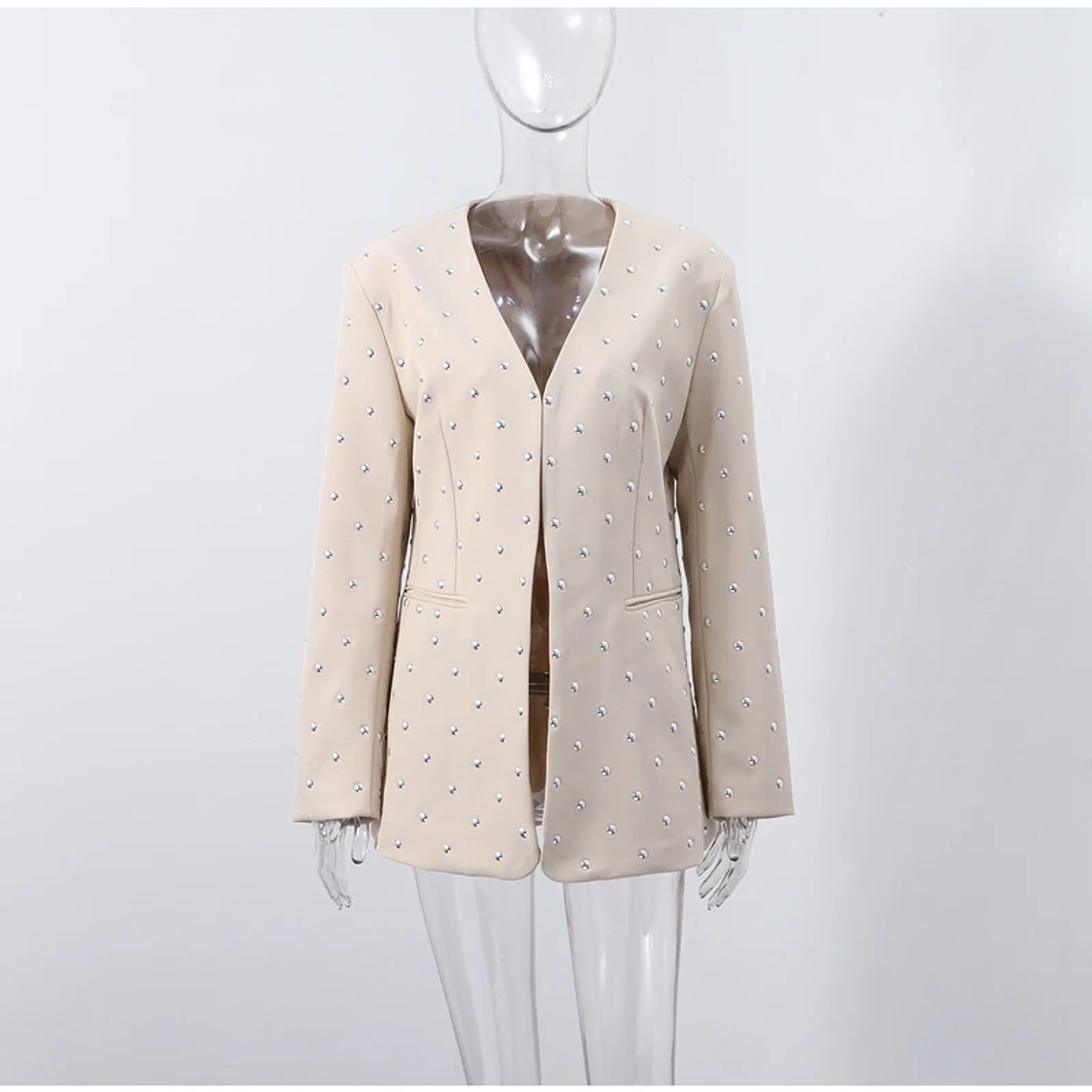 Chaqueta de ante verde y marrón con cremallera para mujer, abrigo Vintage de manga larga con cuello vuelto para ir al trabajo, prendas de vestir exteriores de calle para primavera 2025, Tops para muj 14