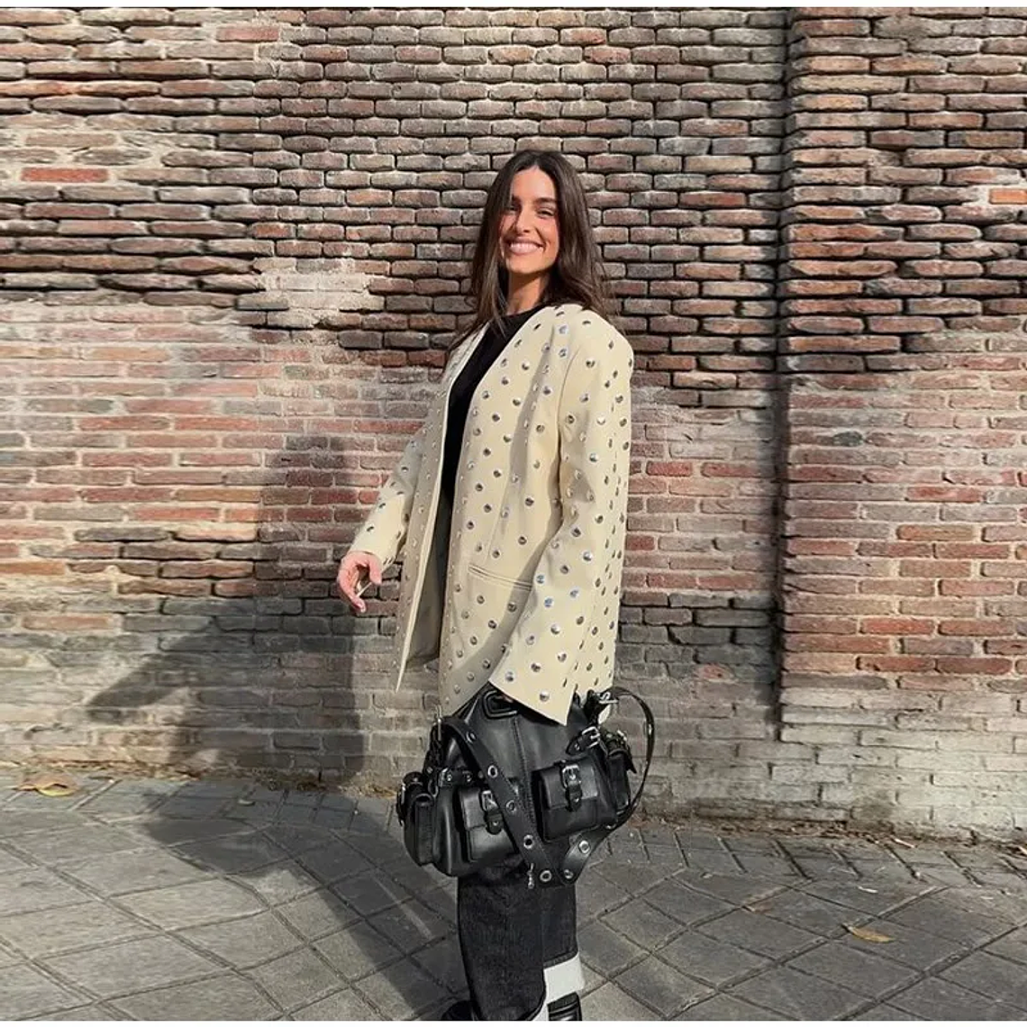 Chaqueta de ante verde y marrón con cremallera para mujer, abrigo Vintage de manga larga con cuello vuelto para ir al trabajo, prendas de vestir exteriores de calle para primavera 2025, Tops para muj 18