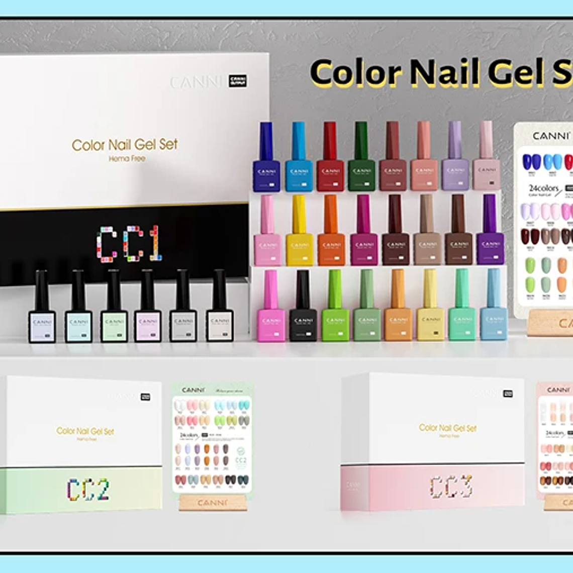 CANNI HEMA/TPO FREE 9ML capa Base de imprimación capa superior y Base de esmalte de Gel de Color remojo UV LED Gel de manicura líquido de uñas de secado rápido DIY 27