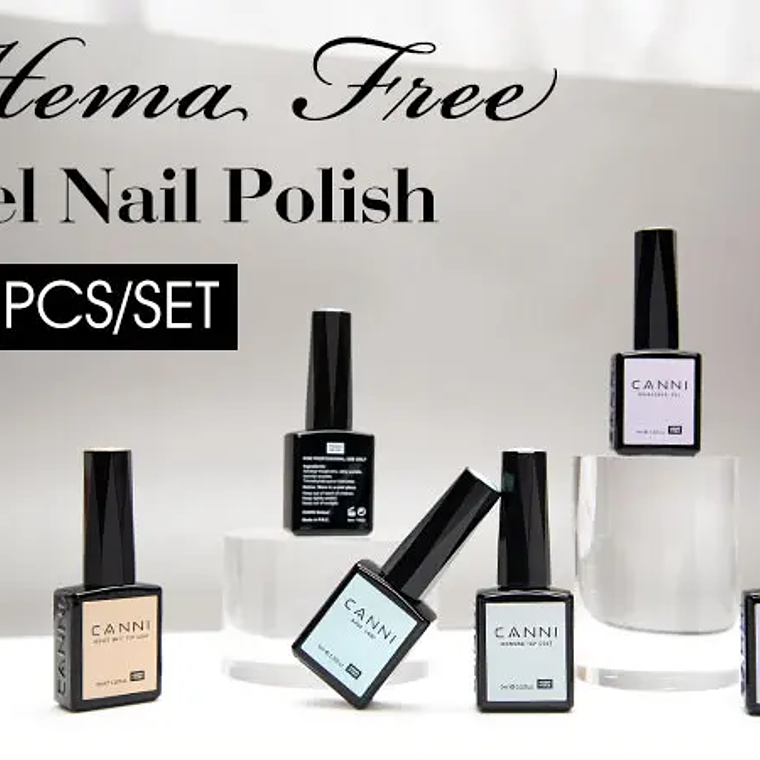 CANNI HEMA/TPO FREE 9ML capa Base de imprimación capa superior y Base de esmalte de Gel de Color remojo UV LED Gel de manicura líquido de uñas de secado rápido DIY 28