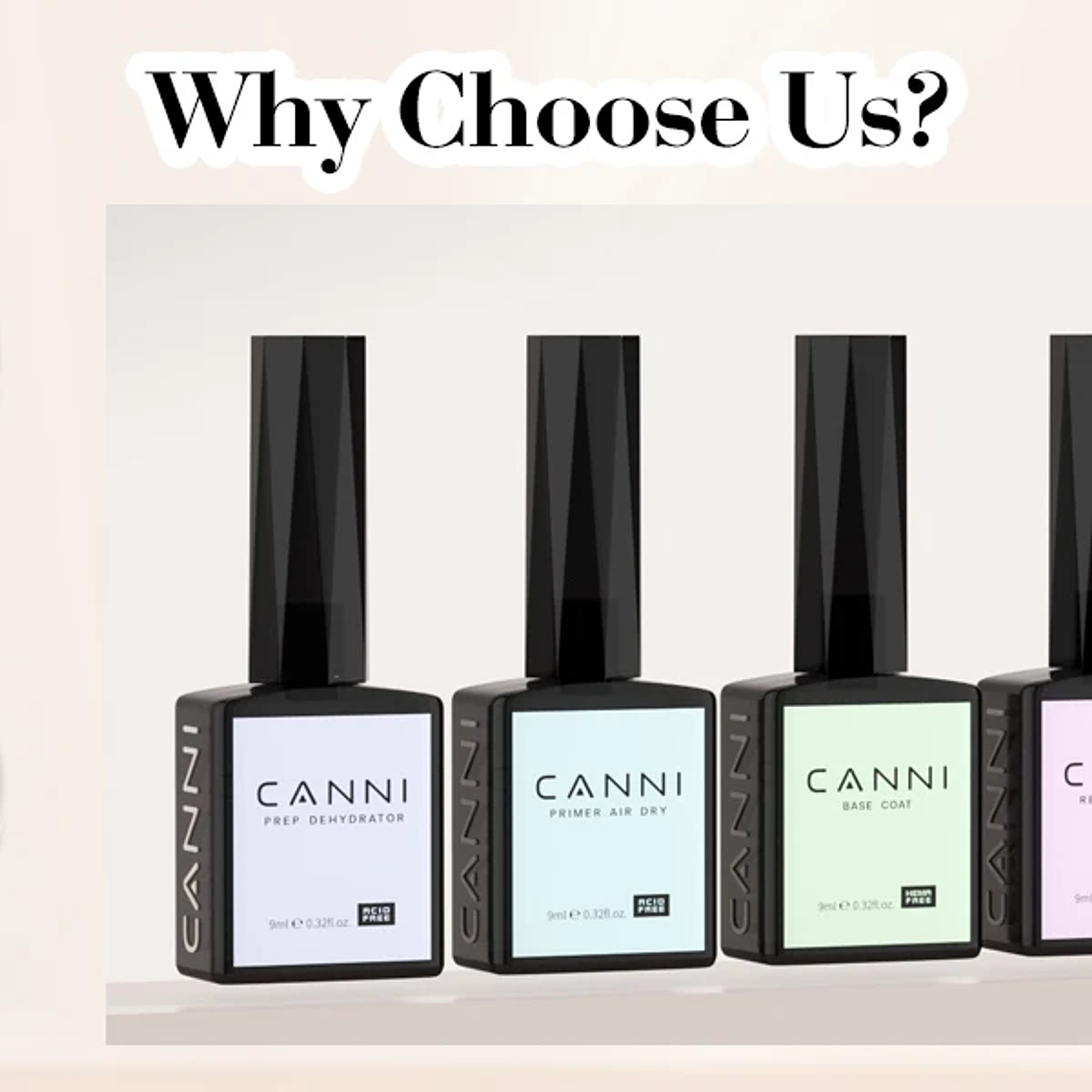 CANNI HEMA/TPO FREE 9ML capa Base de imprimación capa superior y Base de esmalte de Gel de Color remojo UV LED Gel de manicura líquido de uñas de secado rápido DIY 39