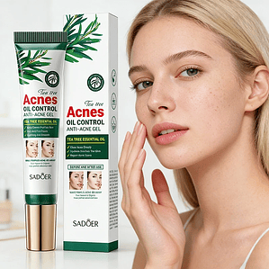 SADOER árbol de té crema eliminadora de acné cuidado de la piel Facial Control de aceite cremas de Gel Facial hidratante crema Facial cuidado de la piel