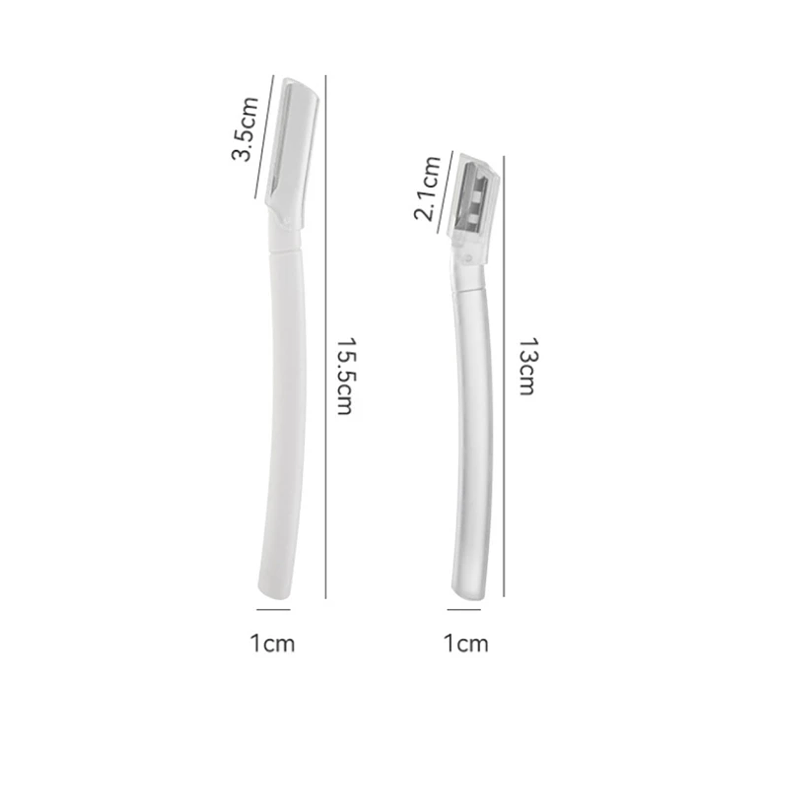 Cuchillo de recorte, maquinilla de afeitar para cejas, recortador de cejas seguro, antiarañazos, herramienta de afeitado de cejas, maquinilla de afeitar Facial, juego de herramientas de belleza para  2