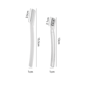 Cuchillo de recorte, maquinilla de afeitar para cejas, recortador de cejas seguro, antiarañazos, herramienta de afeitado de cejas, maquinilla de afeitar Facial, juego de herramientas de belleza para 