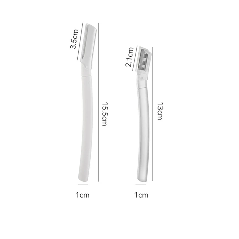 Cuchillo de recorte, maquinilla de afeitar para cejas, recortador de cejas seguro, antiarañazos, herramienta de afeitado de cejas, maquinilla de afeitar Facial, juego de herramientas de belleza para  2